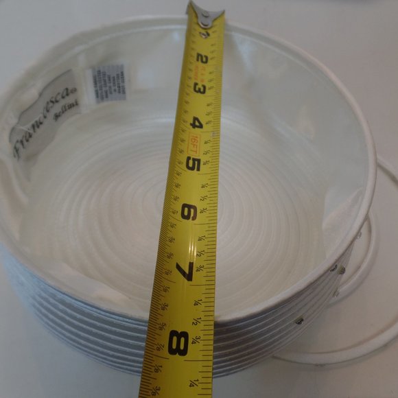 Franccesca Bellini White Poly Fascinator Hat W Bling OSFM Excellent Condition - Picture 11 of 12